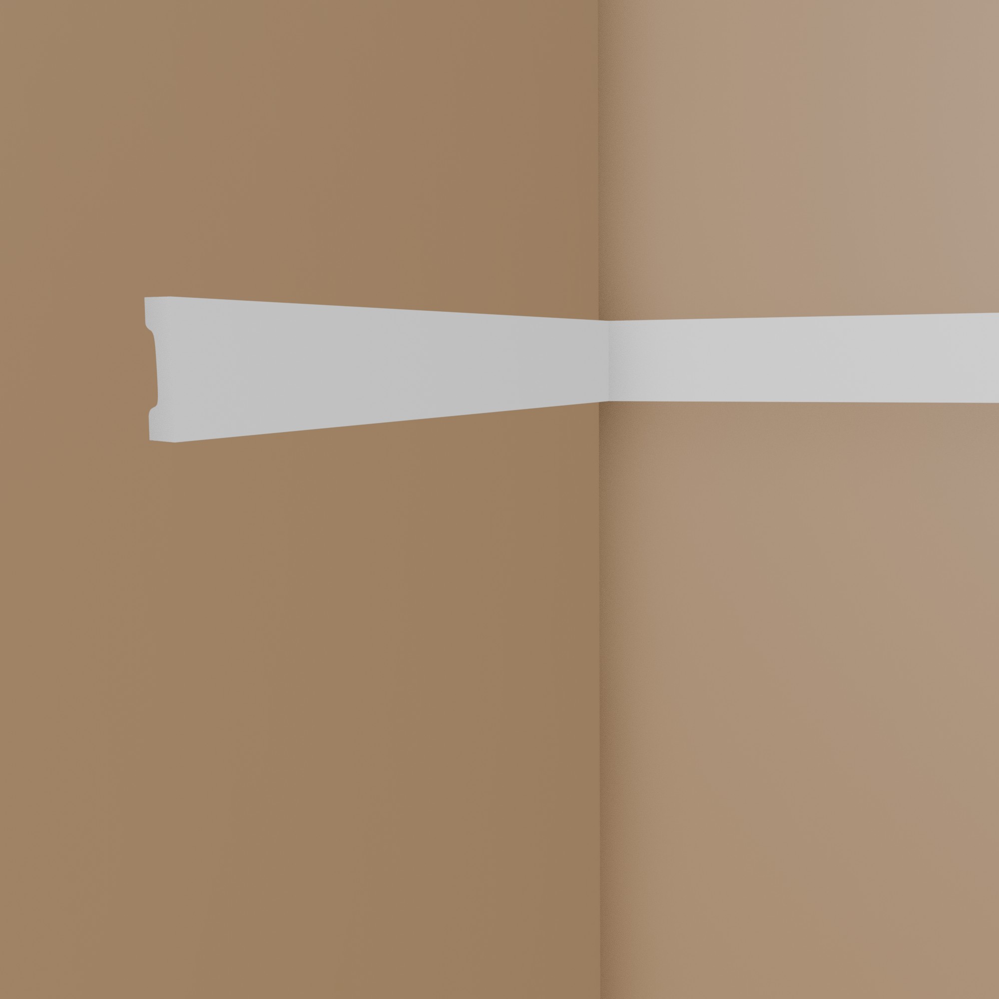 NMC Zierleiste WD2 WALLSTYL Wandleiste 15 x 70 x 2000 mm Polystyrol Weiß