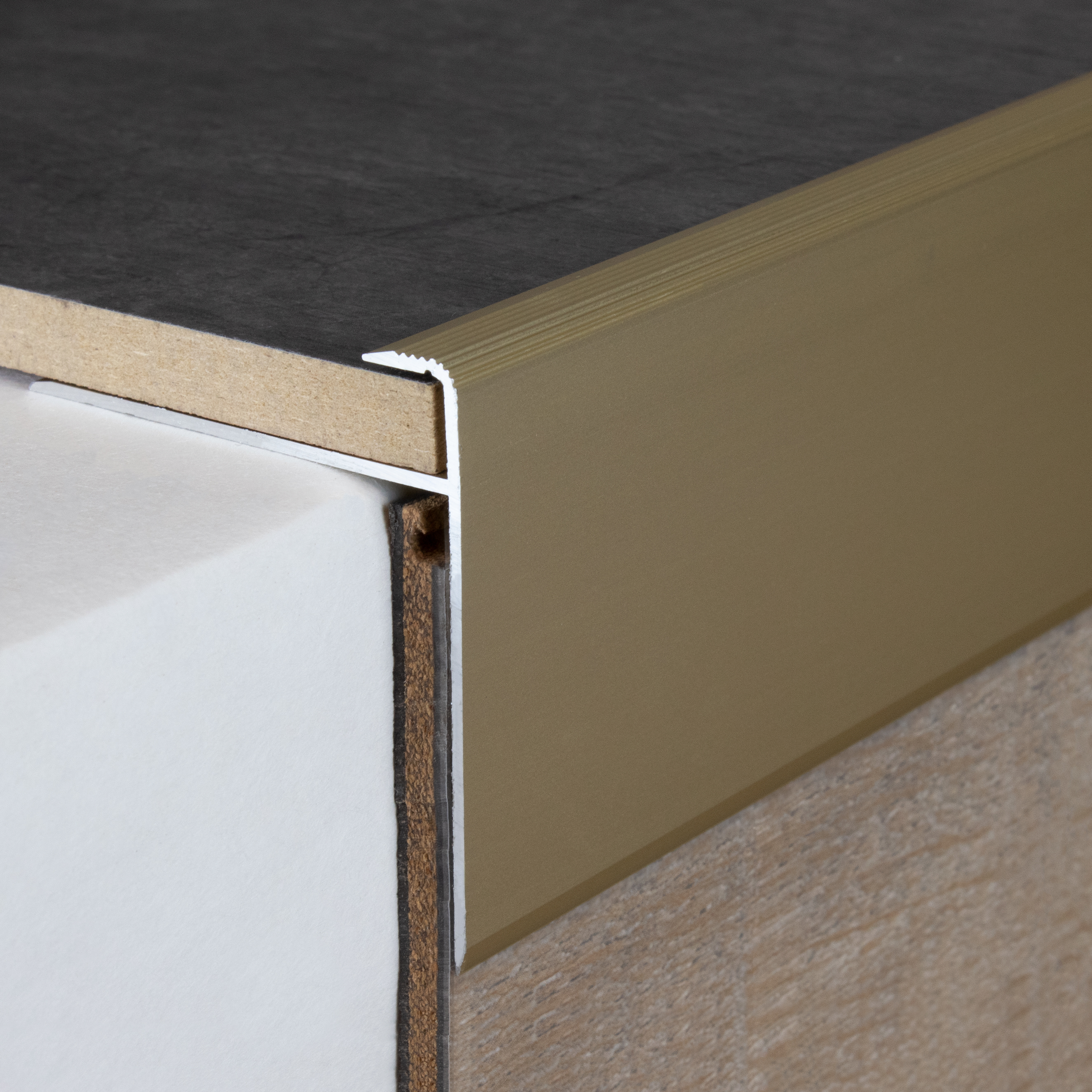 Abschlussprofil Einfasshöhe 8.5 mm Breite 50 mm Einfassbreite 10 mm Einfassprofil Alu PROVISTON