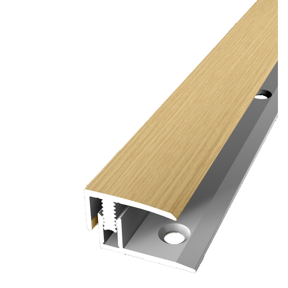 PROVISTON Einfass- & Abschlussprofile Breite 21 mm Einfasshöhe 7 - 12 mm Alu eloxiert