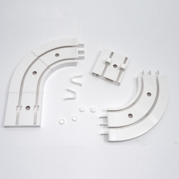 Endstückbögen für zweischienige Gardinenschiene / Vorhangschiene