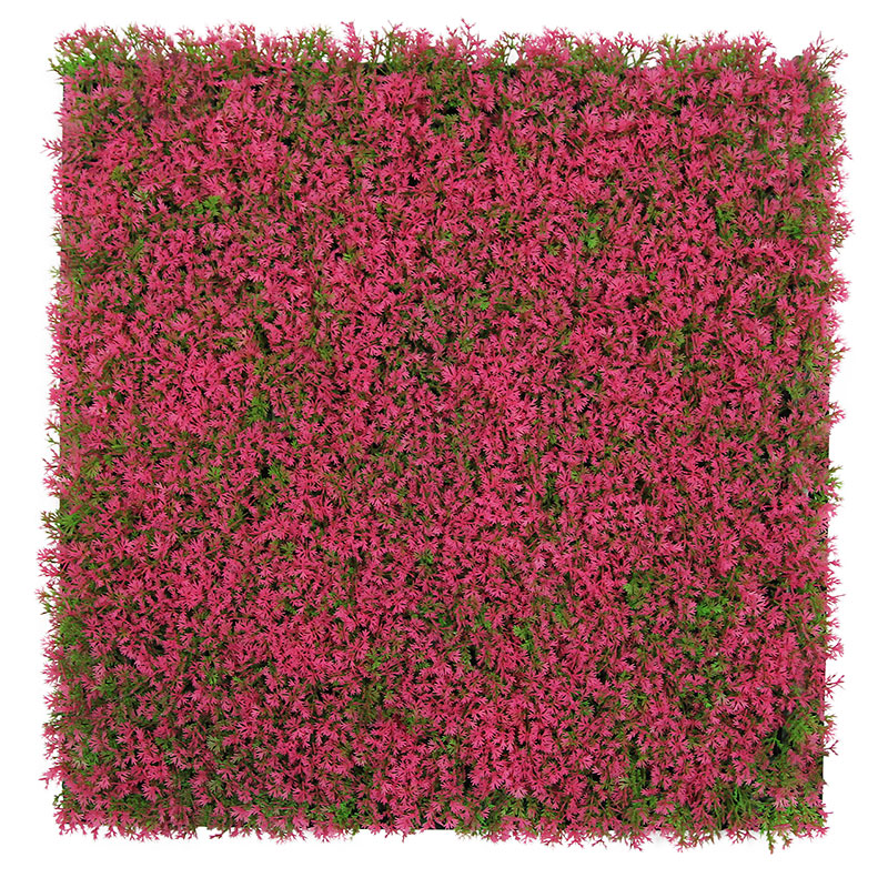 JANGAL Modular Wall Akustik Wandpaneel 520 x 520 x 50 mm Pink Design Grass Pflanzenwand