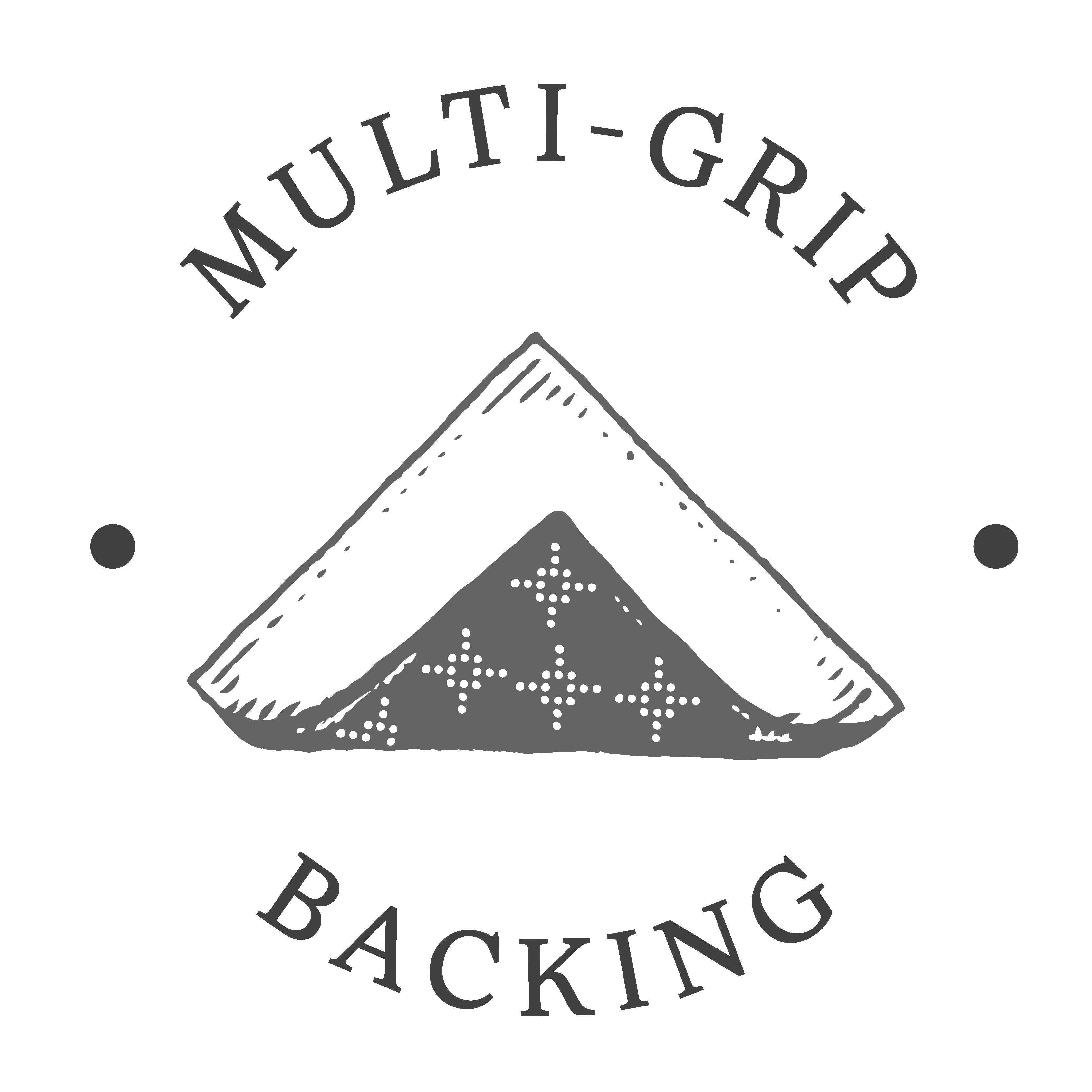 rutschfeste genoppte Rückseite