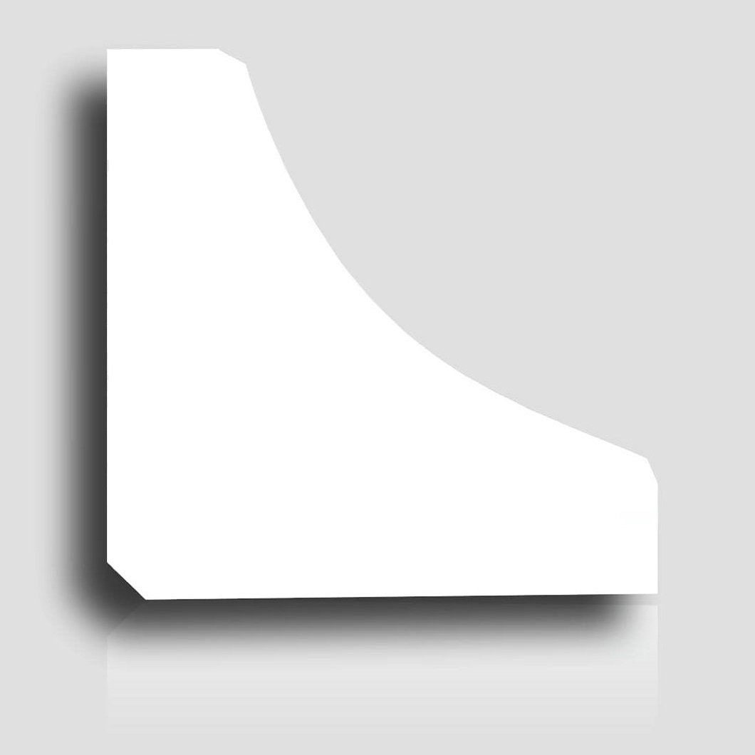 PROVISTON | Endstücke | Für Lichtleiste "RM002" | PVC | 83 x 83 mm | Weiß | Endblende | Hochwertig