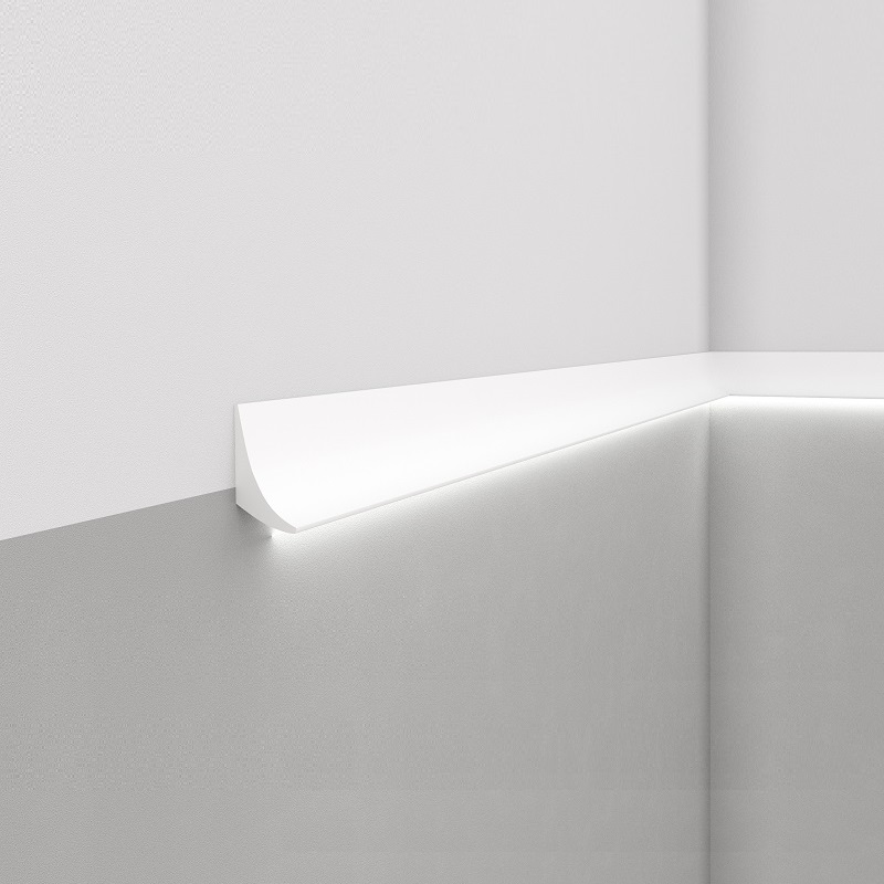 Mardom Zierleiste "QL006" 42 x 70 x 2000 mm Weiß Wandleiste Wanddekoration Hochwertig