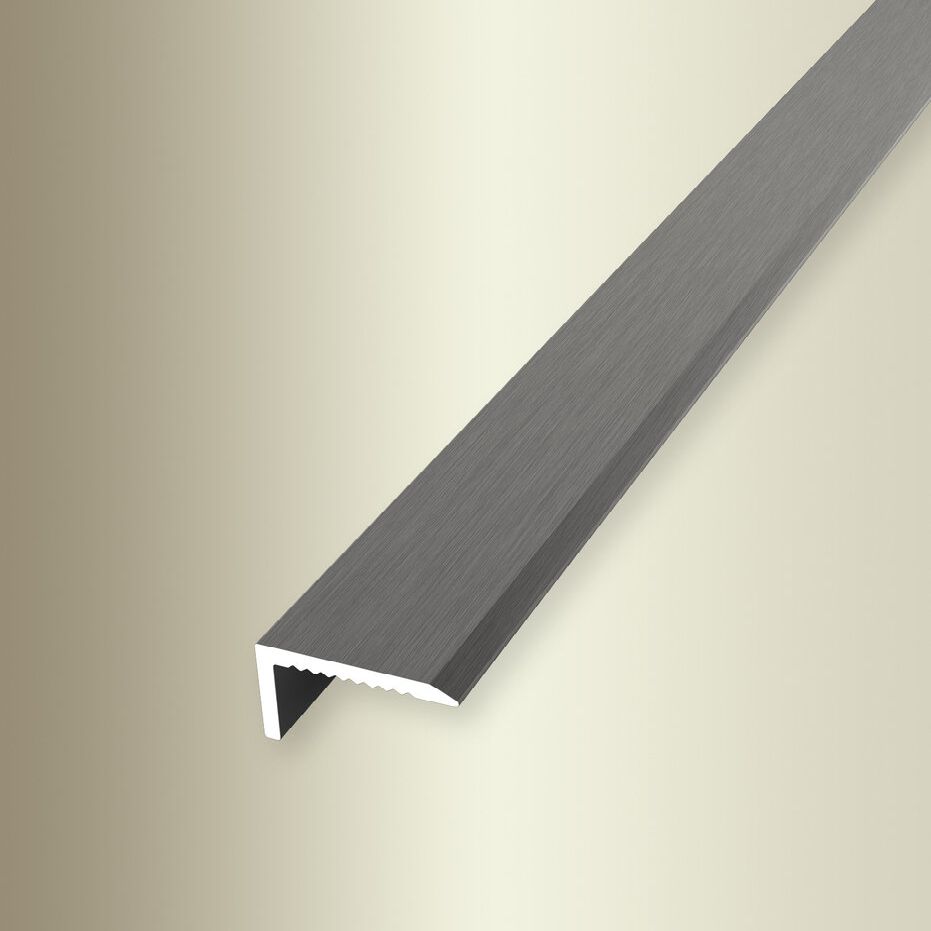 Küberit Treppenkanten- & Winkelprofile H 8.5 mm B 15 mm L 2700 mm Aluminium eloxiert