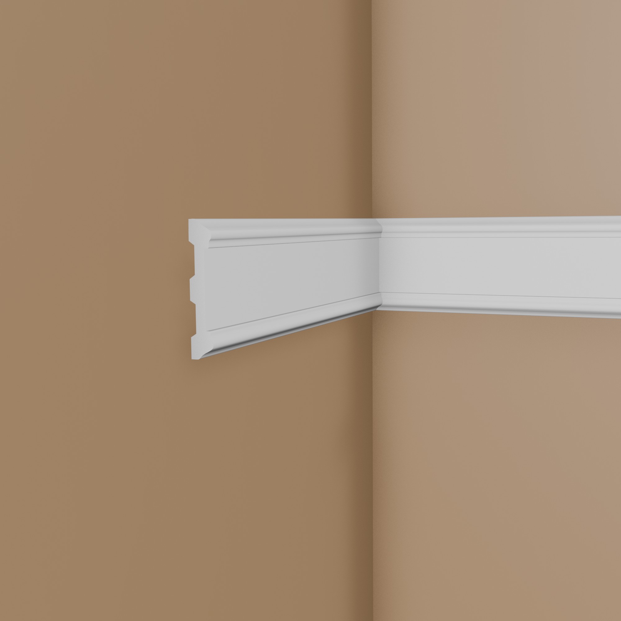 Mardom Wandleiste MDD410 Profoam 20 x 108 x 2000 mm Weiß Zierleiste Glatt