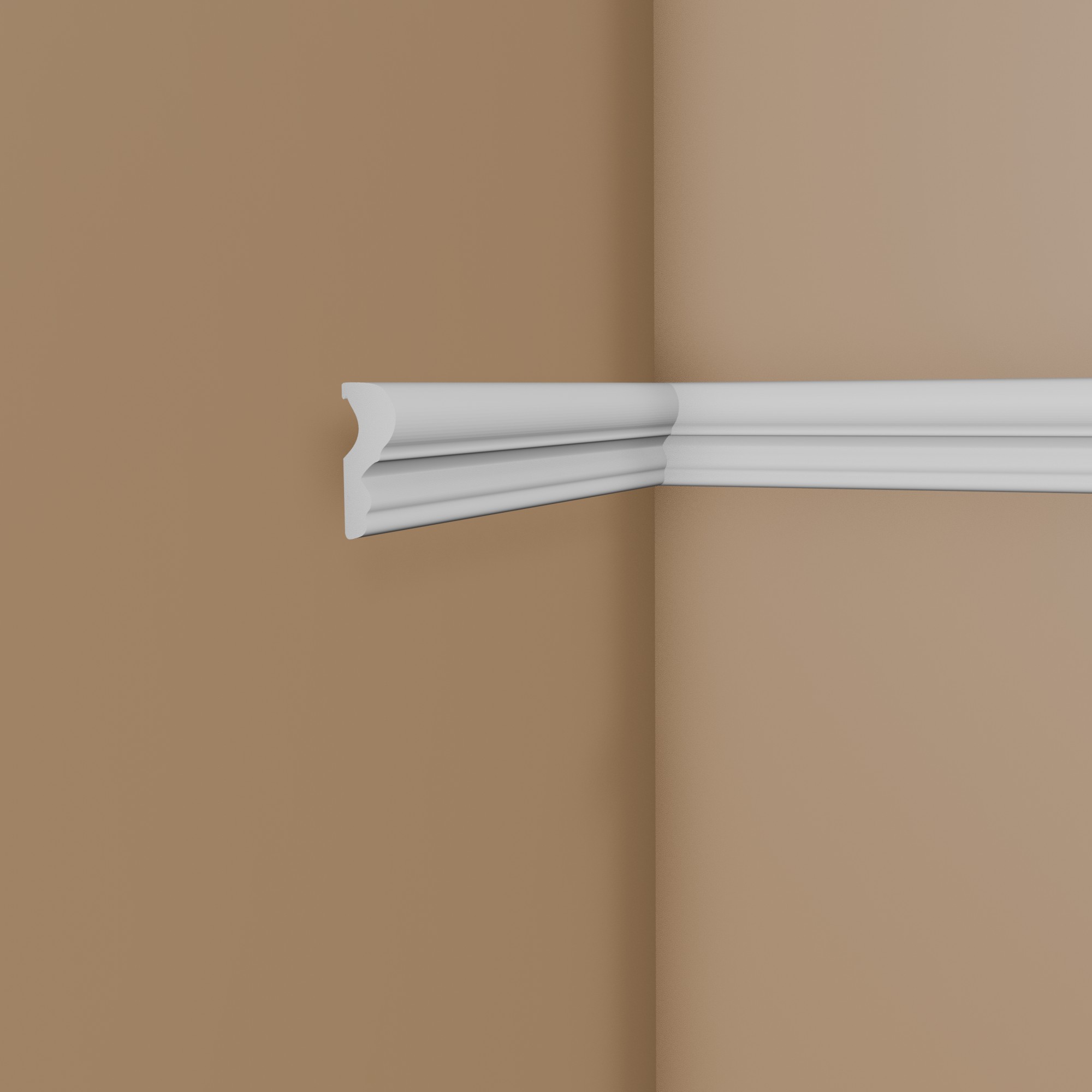 Mardom Wandleiste MD325 Polyforce 15 x 41 x 2000 mm Weiß für Wandspiegel Wandkassette