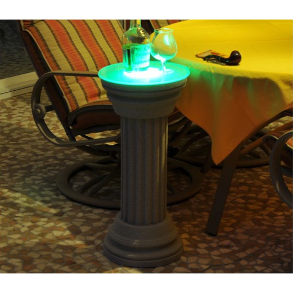 Dekosäule Rosarno 166 beschichtet mit LED grün