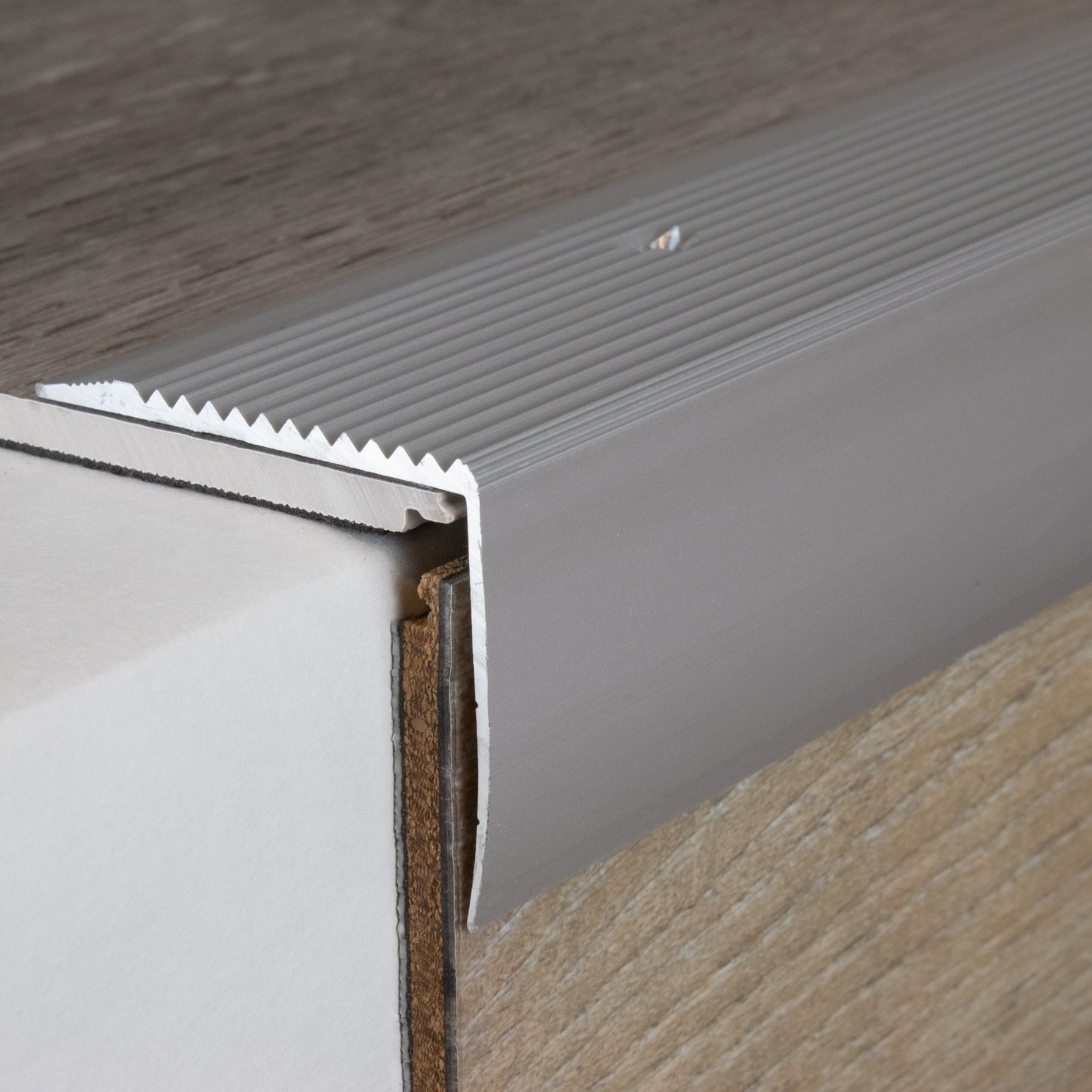 PROVISTON Treppenkanten- & Winkelprofile Vena Höhe 42 mm Breite 50 mm Aluminium eloxiert