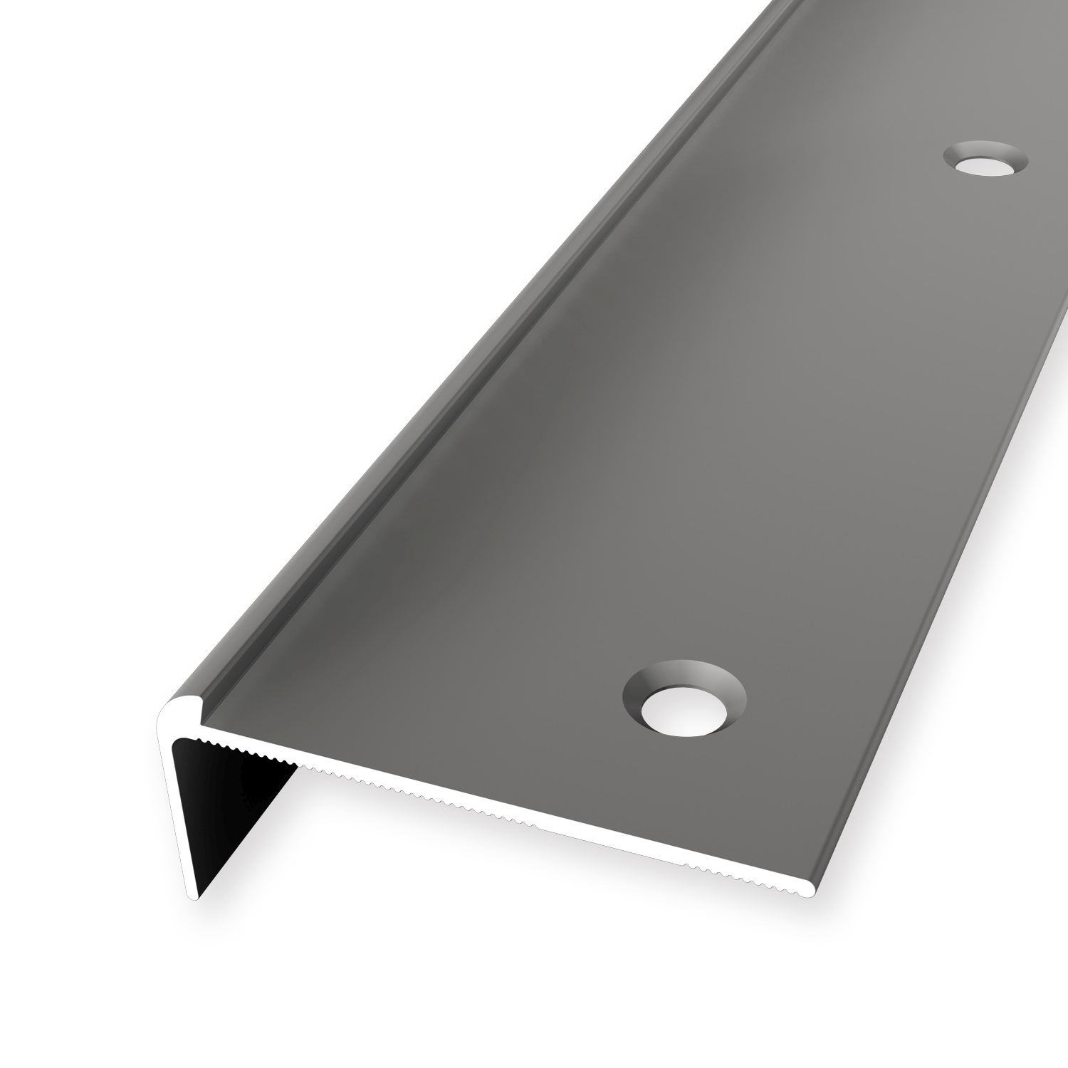 Treppenkantenprofil 18.5 x 48 mm Aluminium Winkelprofil Versenkt Gebohrt versch. Varianten Küberit