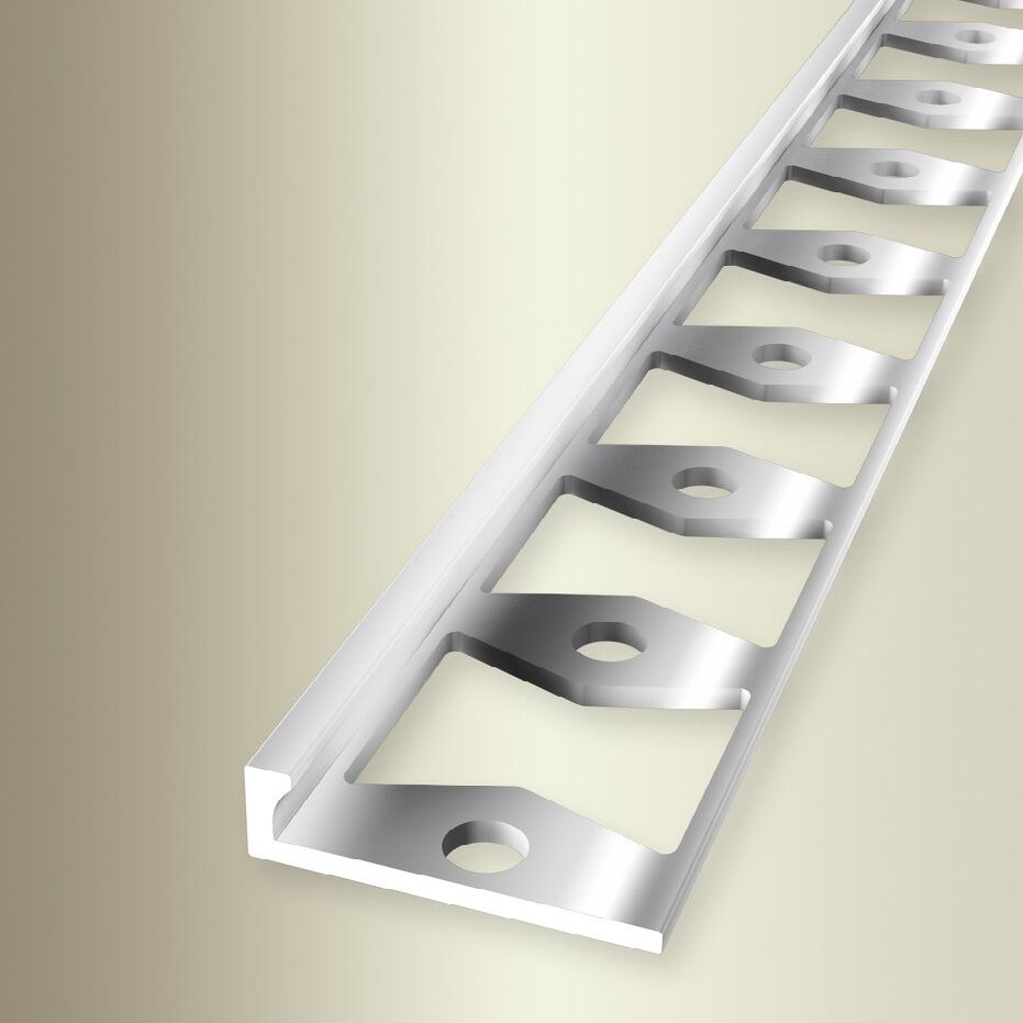 Küberit Einfass- & Abschlussprofile H 4.5 mm B 21 mm L 2500 mm Einfasshöhe 3 mm Alu elox