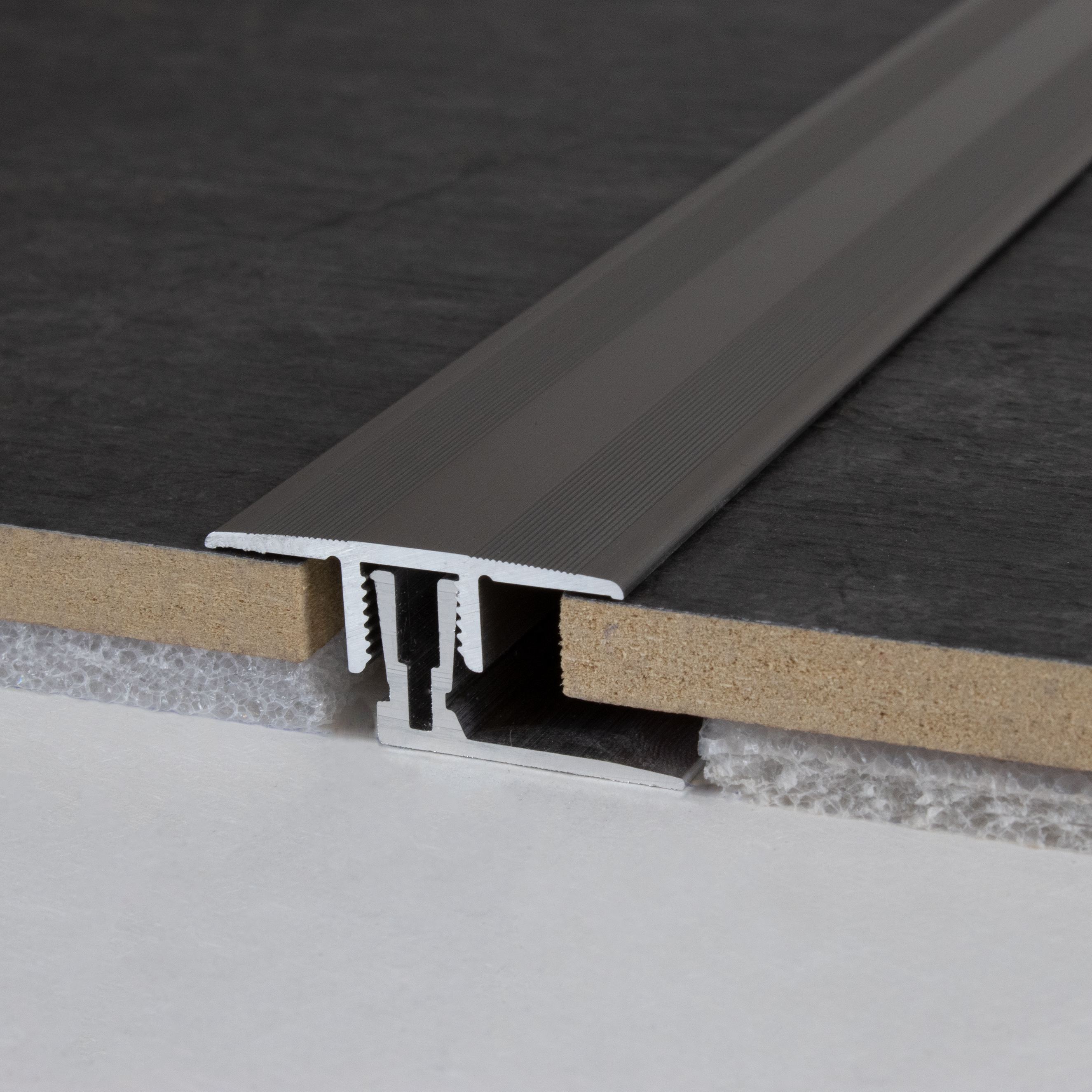 Auer Übergangsprofil Grafton B 33.5 mm Einfasshöhe 11 - 15 mm Übergangsschiene Alu elox