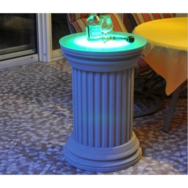 Dekosäule Rosarno 386 beschichtet mit LED grün