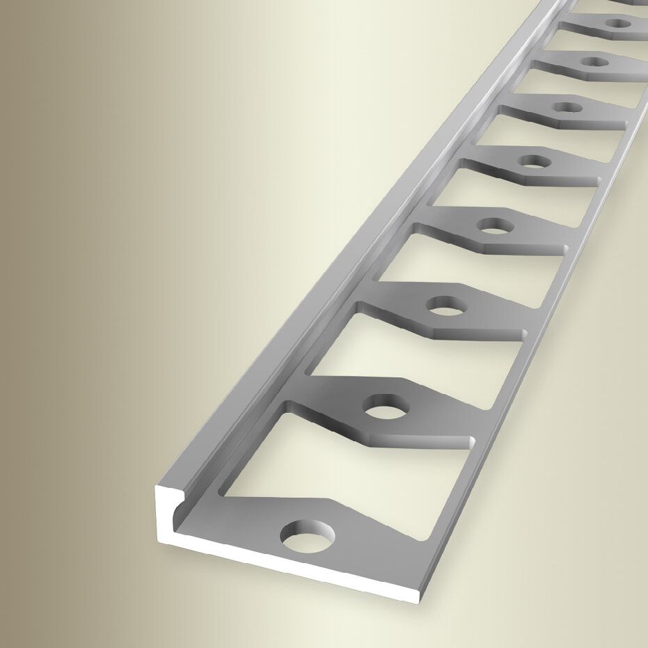 Küberit Einfass- & Abschlussprofile H 3.5 mm B 21 mm L 2500 mm Einfasshöhe 2 mm Alu elox