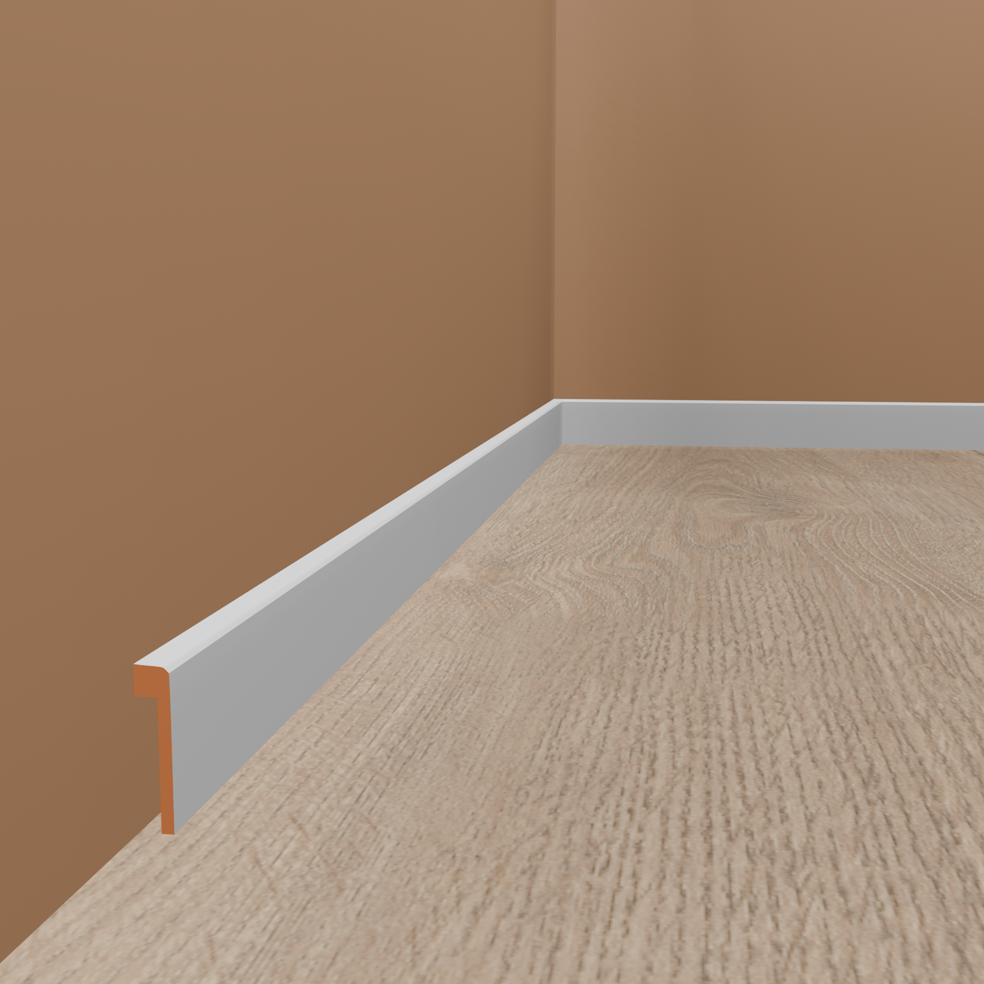 Fliesenabdeckleiste bis 65 mm MDF 19 x 80 x 2500 mm Weiß by PROVISTON