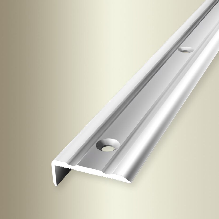 Küberit Treppenkanten- & Winkelprofile H 10 mm B 24.5 mm Einfasshöhe 0 - 7 mm Alu elox