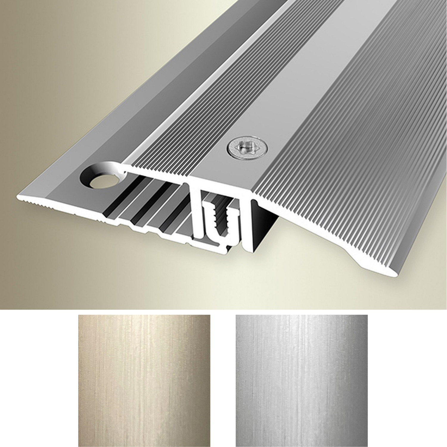 PROVISTON Übergangsprofil Breite 44 mm Einfasshöhe 6.5 - 16 mm Übergangsschiene