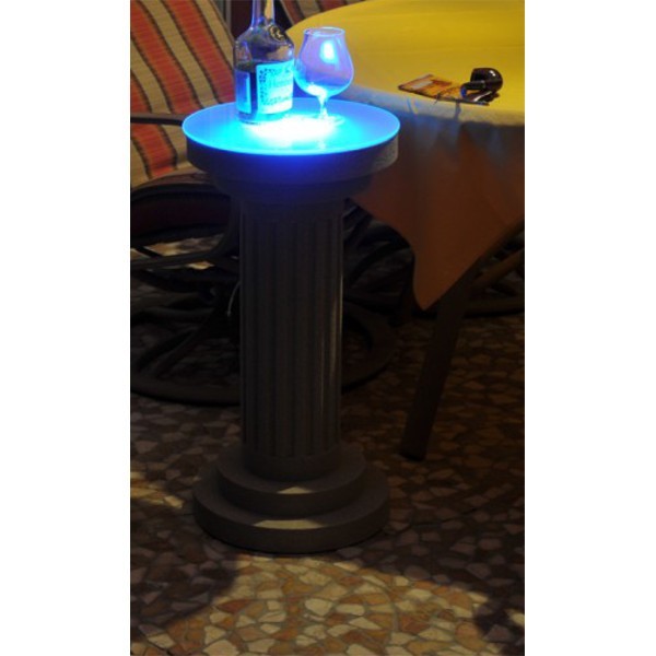 Dekosäule San Luca 166 beschichtet mit LED blau