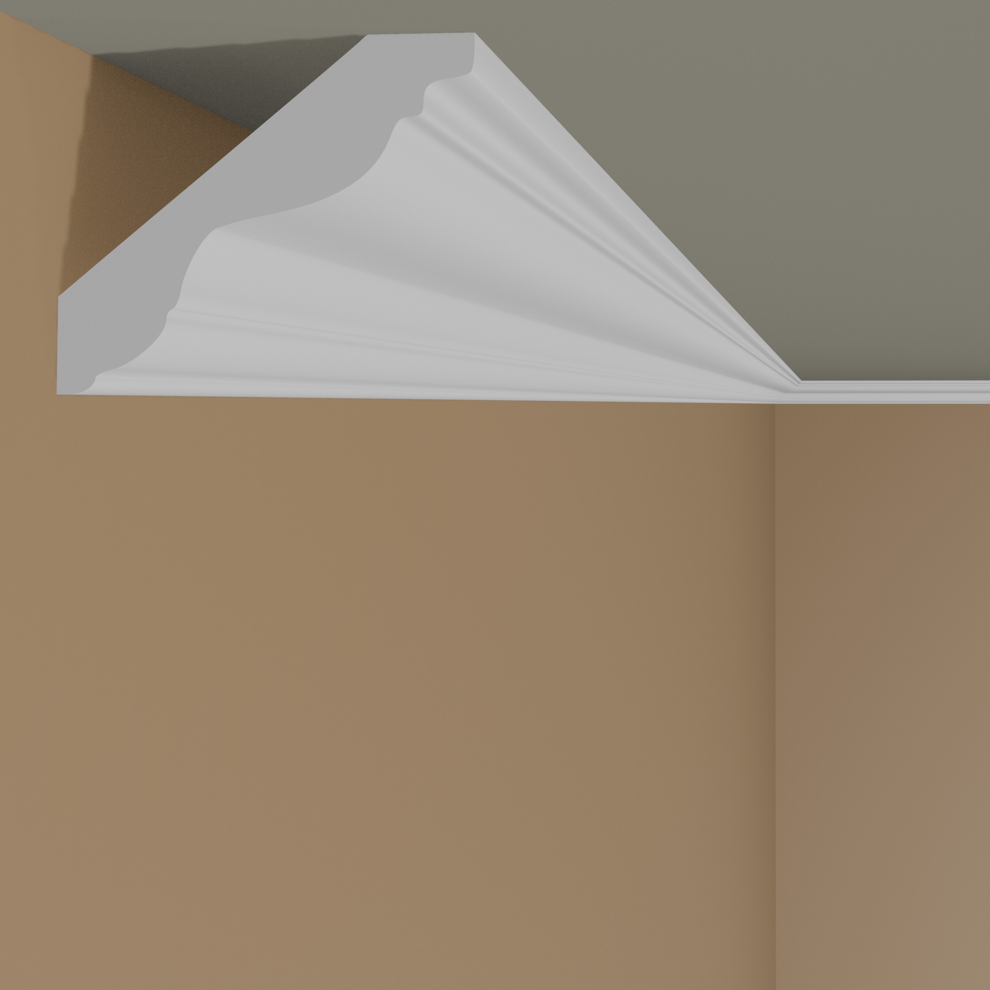 Mardom Deckenleiste MDB147 Profoam 55 x 50 x 2000 mm Weiß Stuckleiste Modern