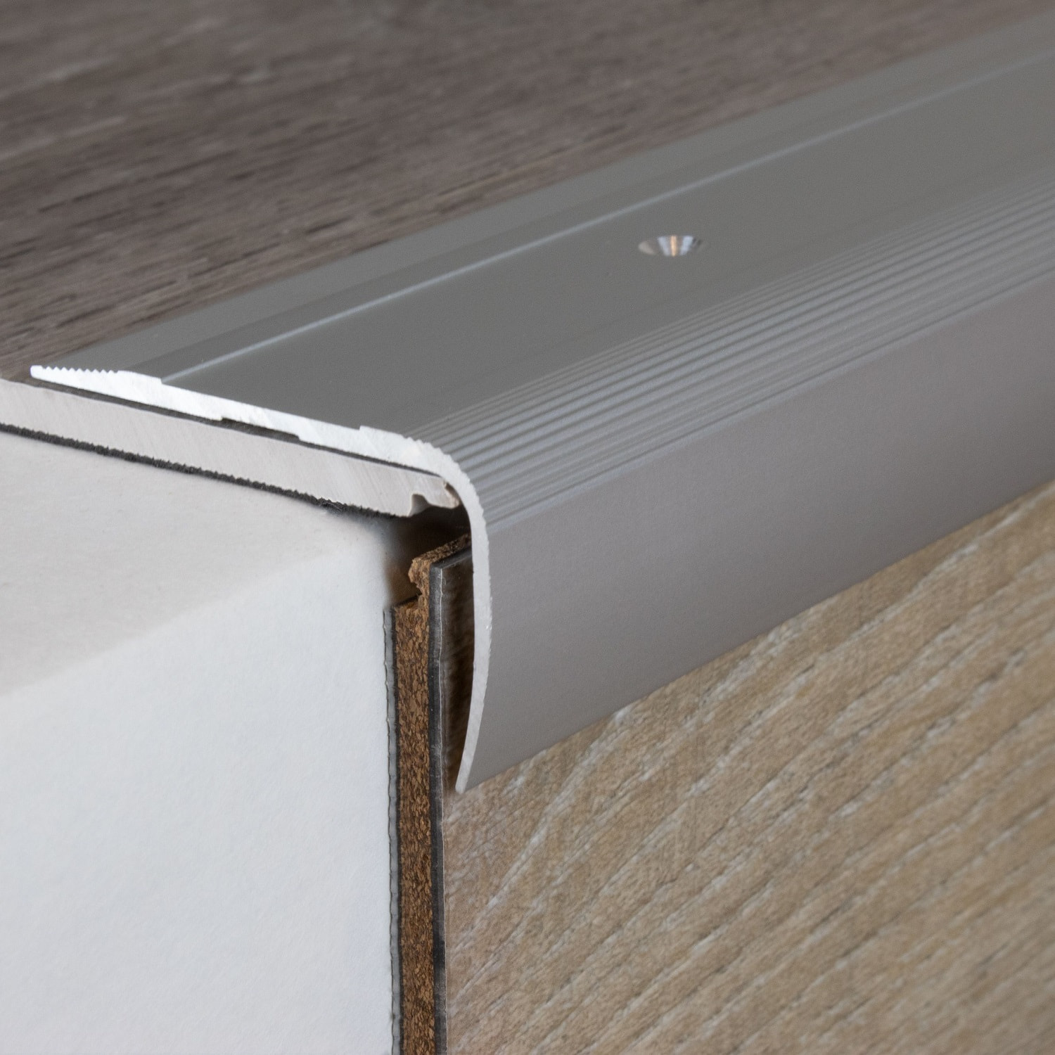 PROVISTON Treppenkanten- & Winkelprofile Acate Höhe 28.5 mm Breite 53 mm Aluminium eloxiert