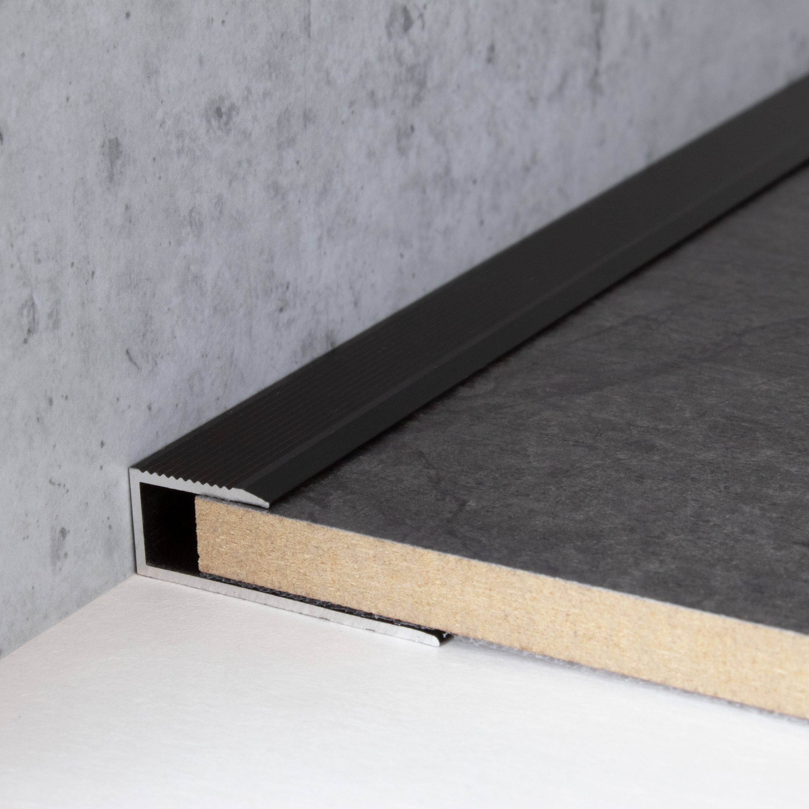 Abschlussprofil Einfasshöhe 8.5 mm Breite 34 mm Einfassbreite 15.6 mm Einfassprofil Alu PROVISTON