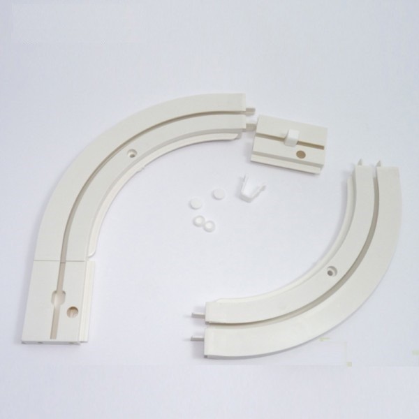 Endstückbögen für einschienige Gardinenschiene / Vorhangschiene