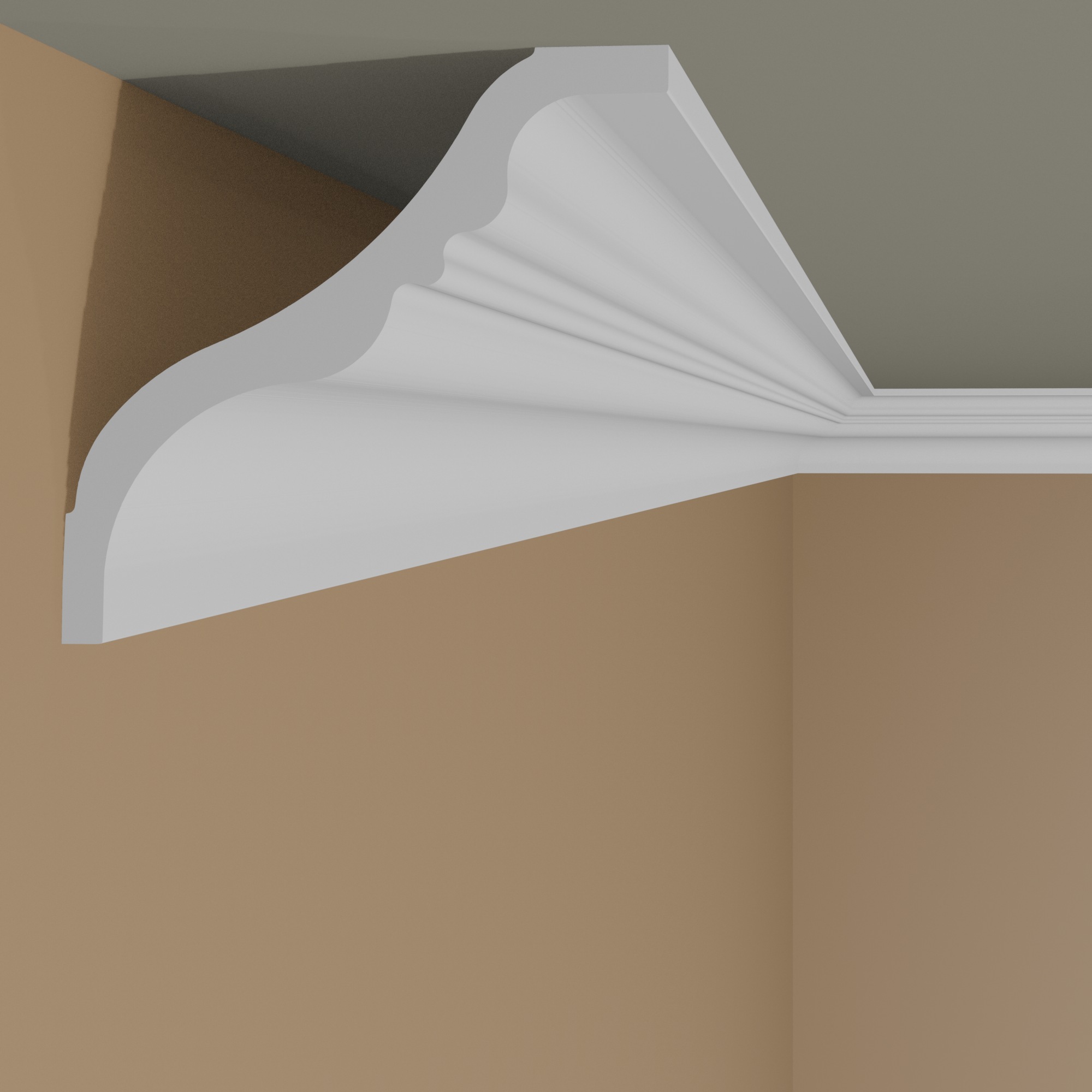 NMC Stuckleiste TI NOMASTYL Polystyrol 140 x 140 x 2000 mm Weiß Deckenleiste