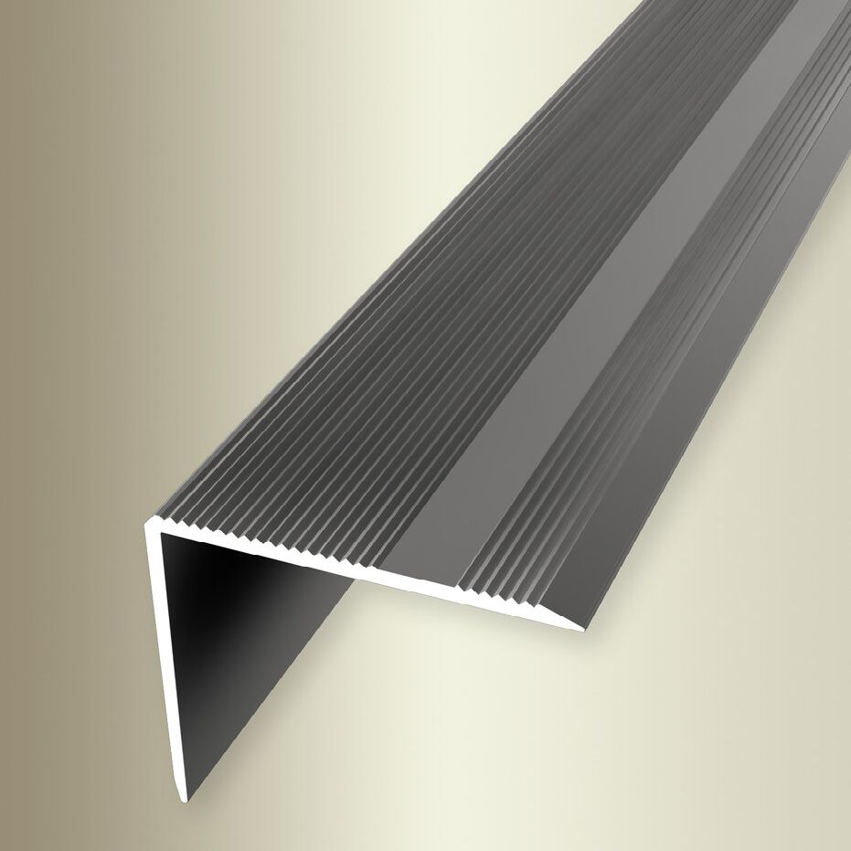 Küberit Treppenkanten- & Winkelprofile H 40 mm B 45 mm L 2500 mm Aluminium eloxiert