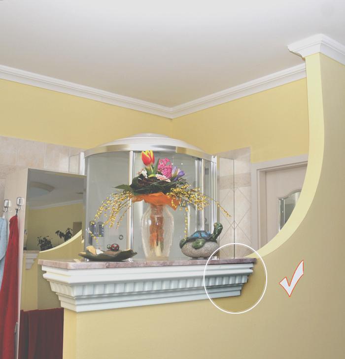 Raumgestaltung mit "Wiesemann FP14" - Endstück re.