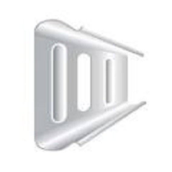 Auer | Befestigungsclip inkl. Schraube und Dübel | Für Sockelleisten mit Kabelkanal | 1 Stück