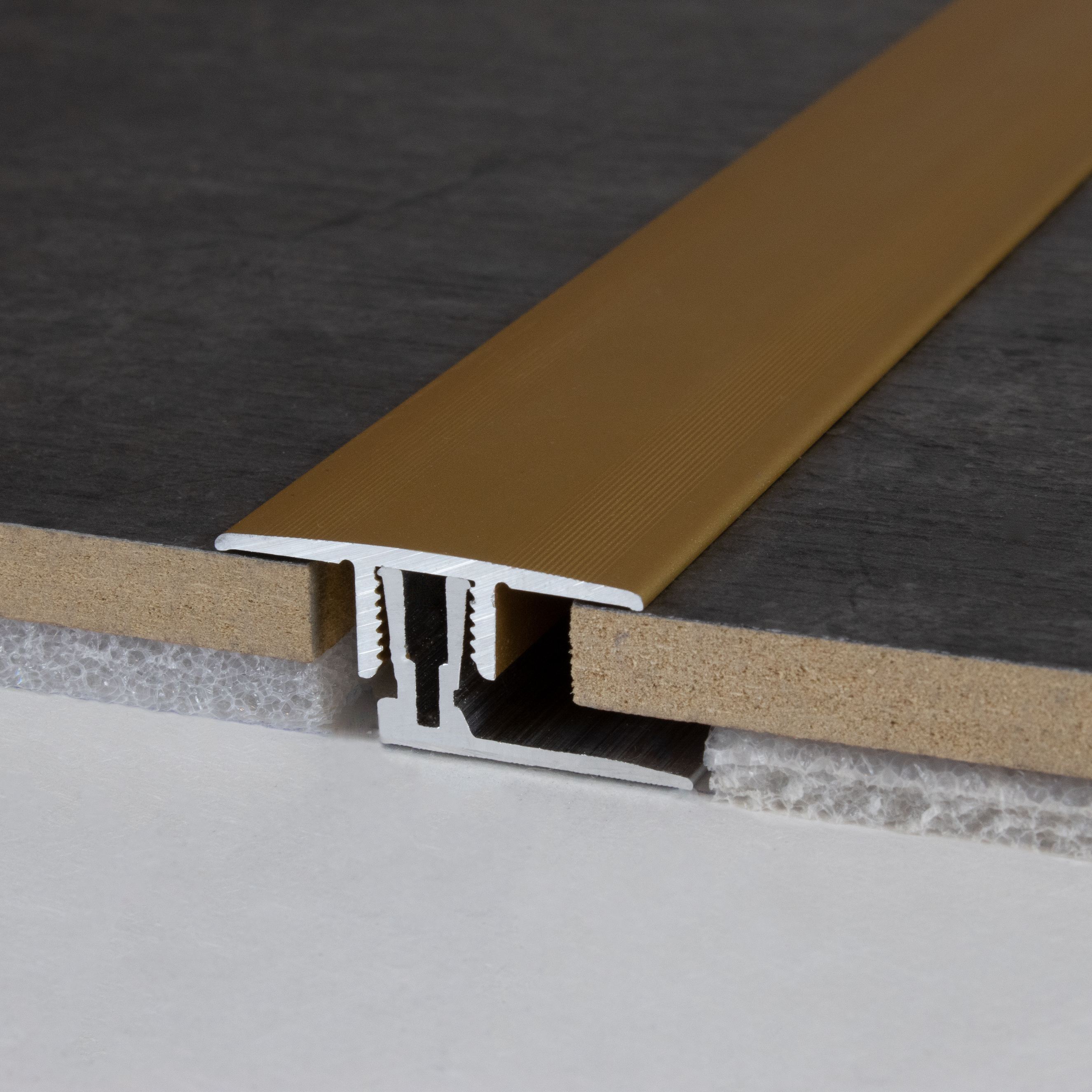 Auer Übergangsprofil Grafton B 33.5 mm Einfasshöhe 11 - 15 mm Übergangsschiene Alu elox