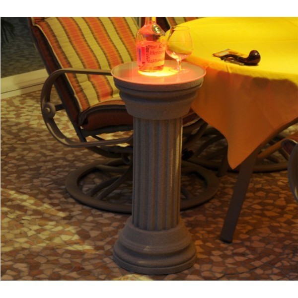 Dekosäule Rosarno 166 beschichtet mit LED rot