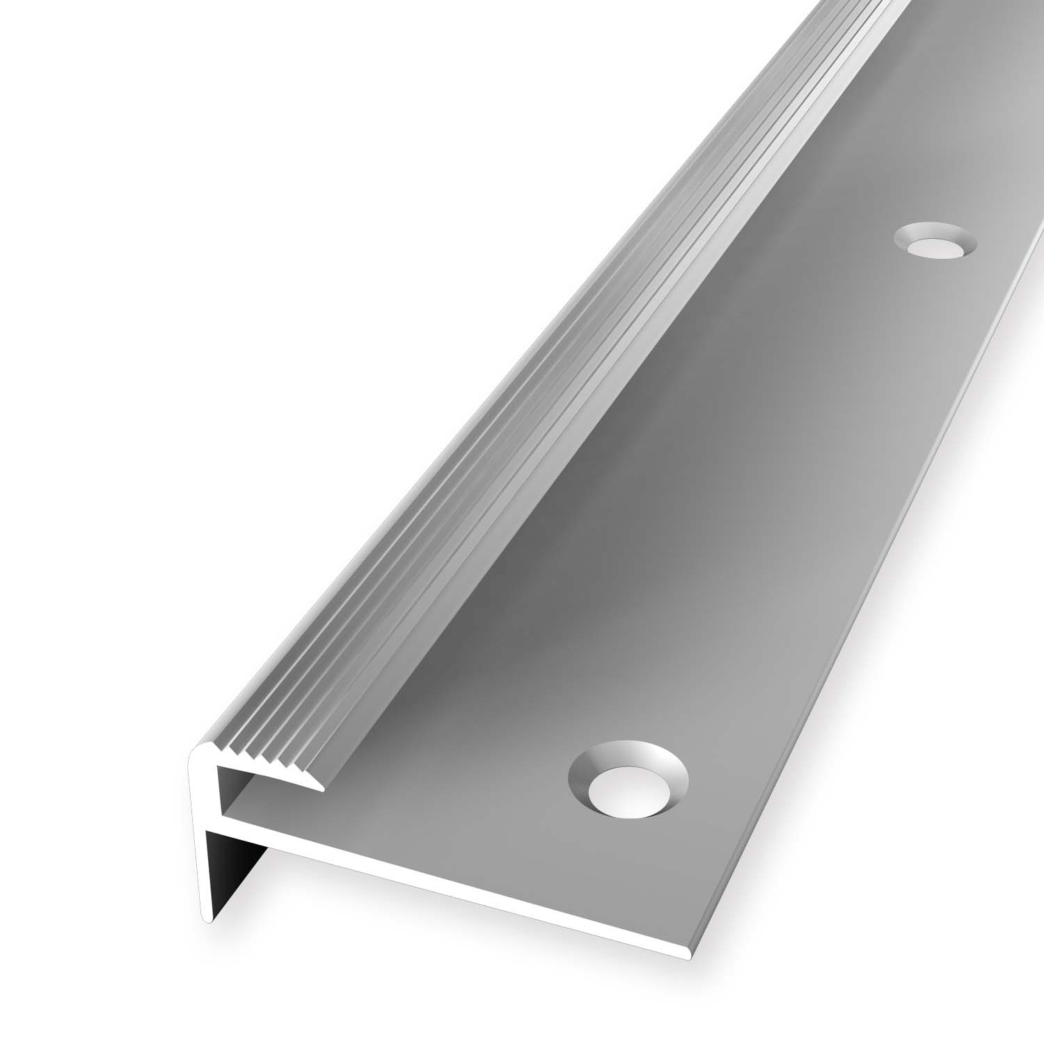 Treppenprofil 15 x 30 mm Aluminium Treppenkantenprofil Winkelprofil Geriffelt versch. Längen Küberit