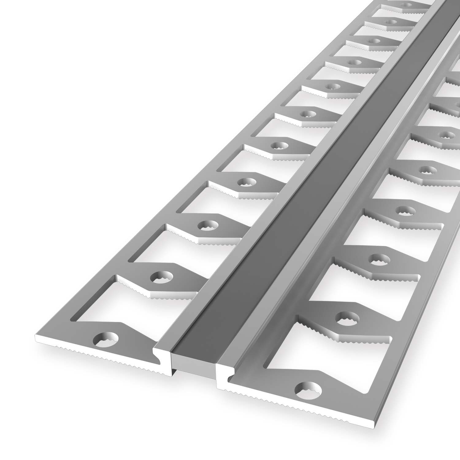 Dehnungsfugenprofil 4 x 48 x 2500 mm Aluminium Fliesenprofil  Silber Küberit