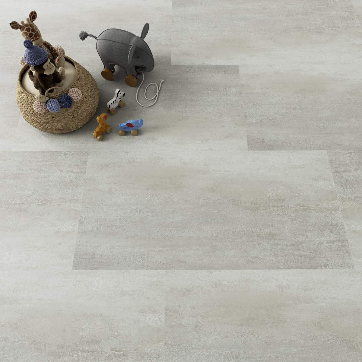 Vinylboden DESIGN 555 Dryback 914 x 45 x 2.5 mm Klebevinyl Steinoptik Fliesenoptik Grau NKL42