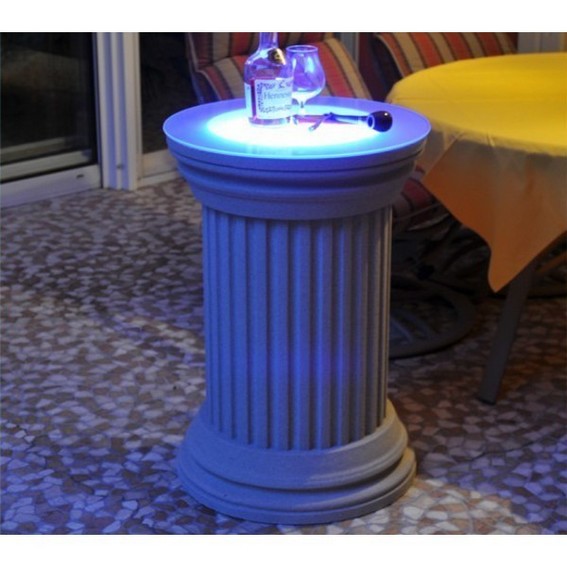 Dekosäule Rosarno 386 beschichtet mit LED blau