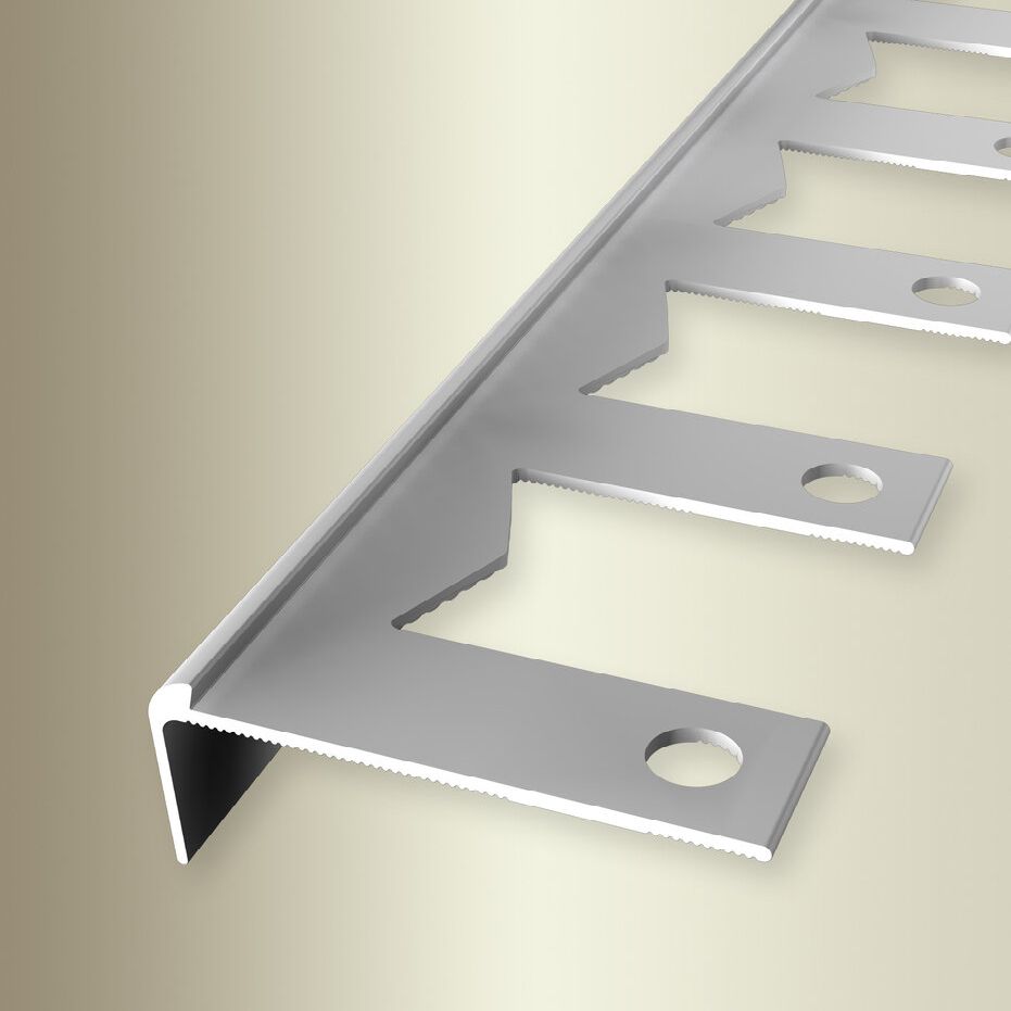 Küberit Treppenkanten- & Winkelprofile H 18.5 mm B 48 mm L 2500 mm Einfasshöhe 2.5 mm