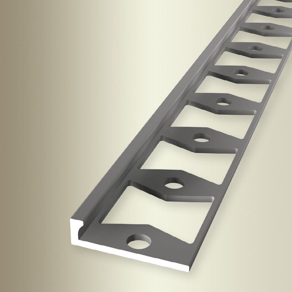 Küberit Einfass- & Abschlussprofile H 4.5 mm B 21 mm L 2500 mm Einfasshöhe 3 mm Alu elox