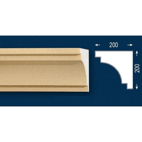 Fassadenstuck / Fassadenelement "FP31-b Endstück rechts"