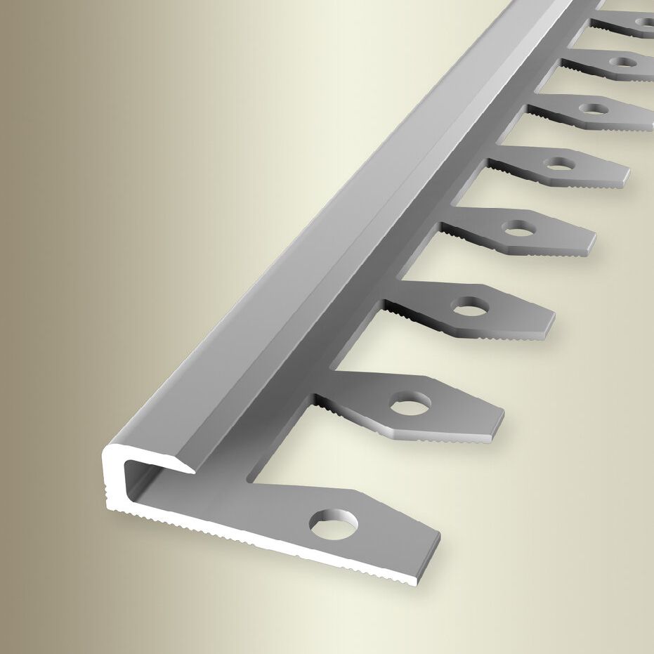 Küberit Einfass- & Abschlussprofile H 8 mm B 30 mm L 2500 mm Einfasshöhe 5 mm Alu elox