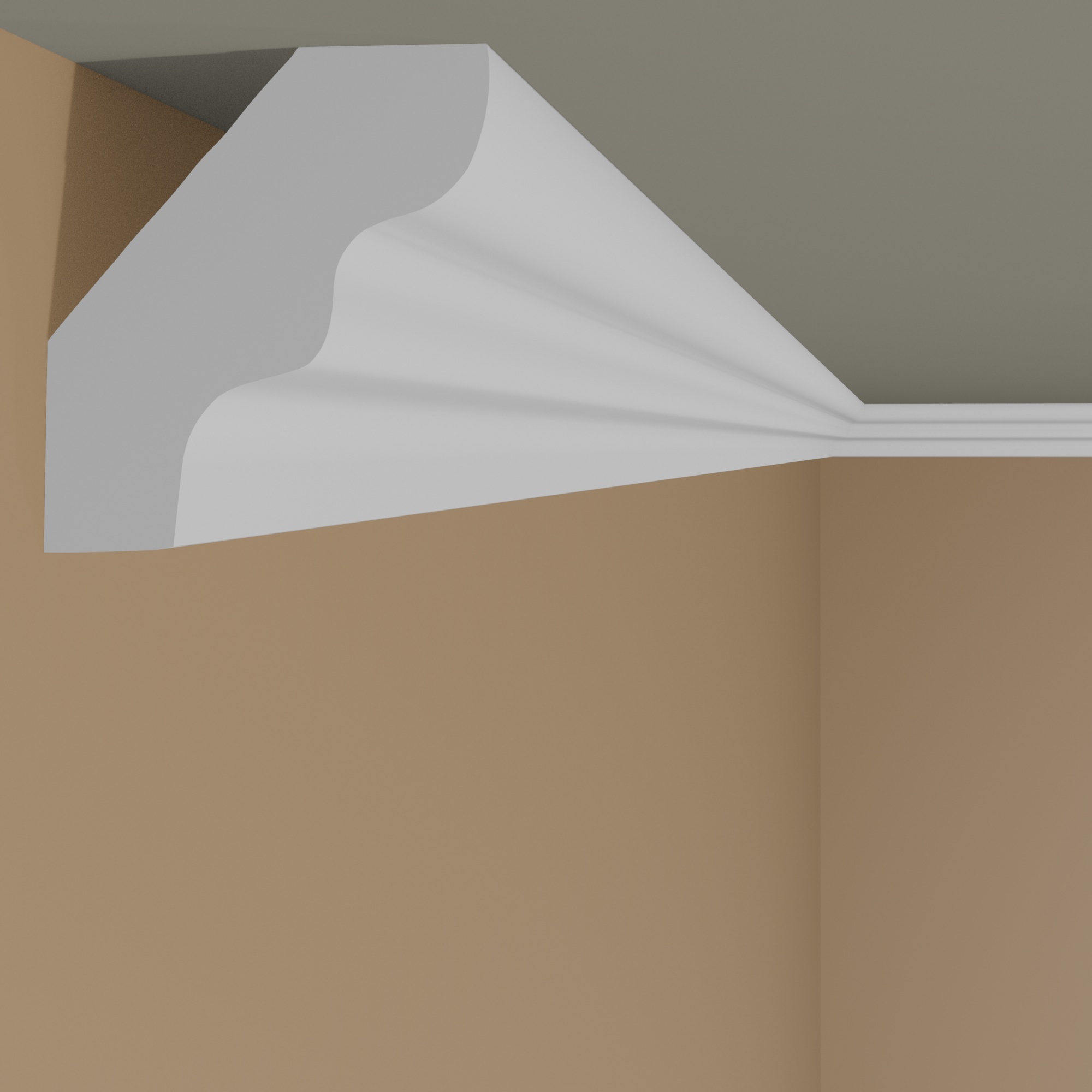 PROVISTON Stuckleiste "Eindhoven 13" Styropor Deckenleiste 23 x 24 x 2000 mm Polystyrol weiß