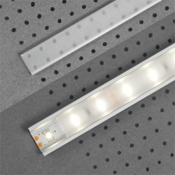 Topmet | Klick Abdeckung für LED-Aluminiumprofile | Typ "F" | Robust | Langlebig