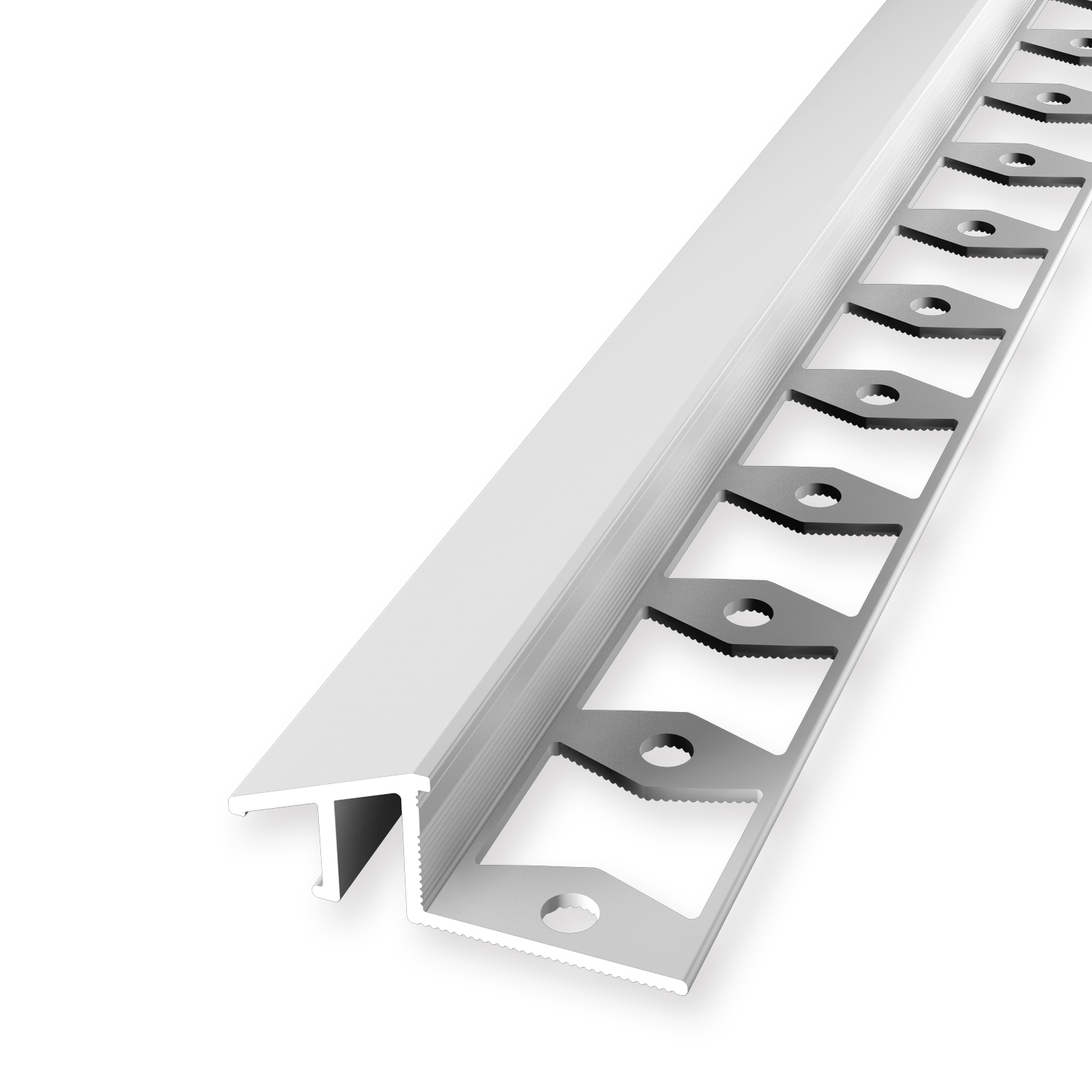 Ausgleichsprofil 12.5 x 17 x 2500 mm Einfasshöhe 6-12.5 mm Alu Rampenprofil Anpassungsprofil Küberit