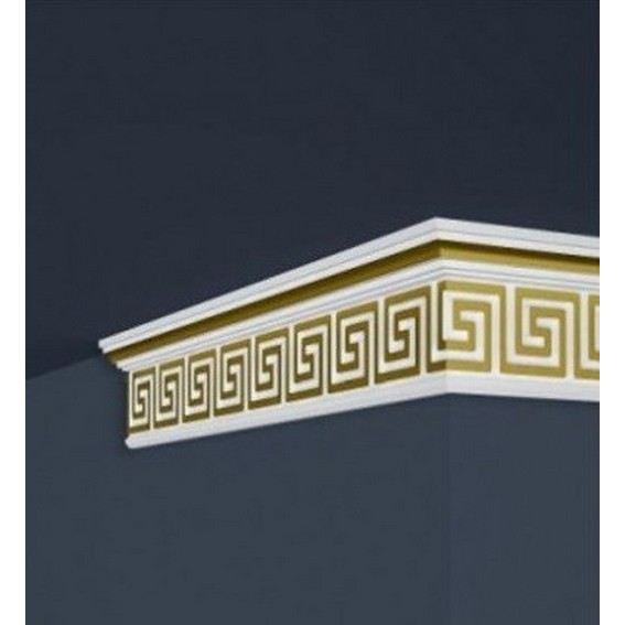 Marbet | Außenwinkel "Marbet B21" | Polystyrol | 73 x 28 x 200 mm | Weiß | Stuckleisten Winkel