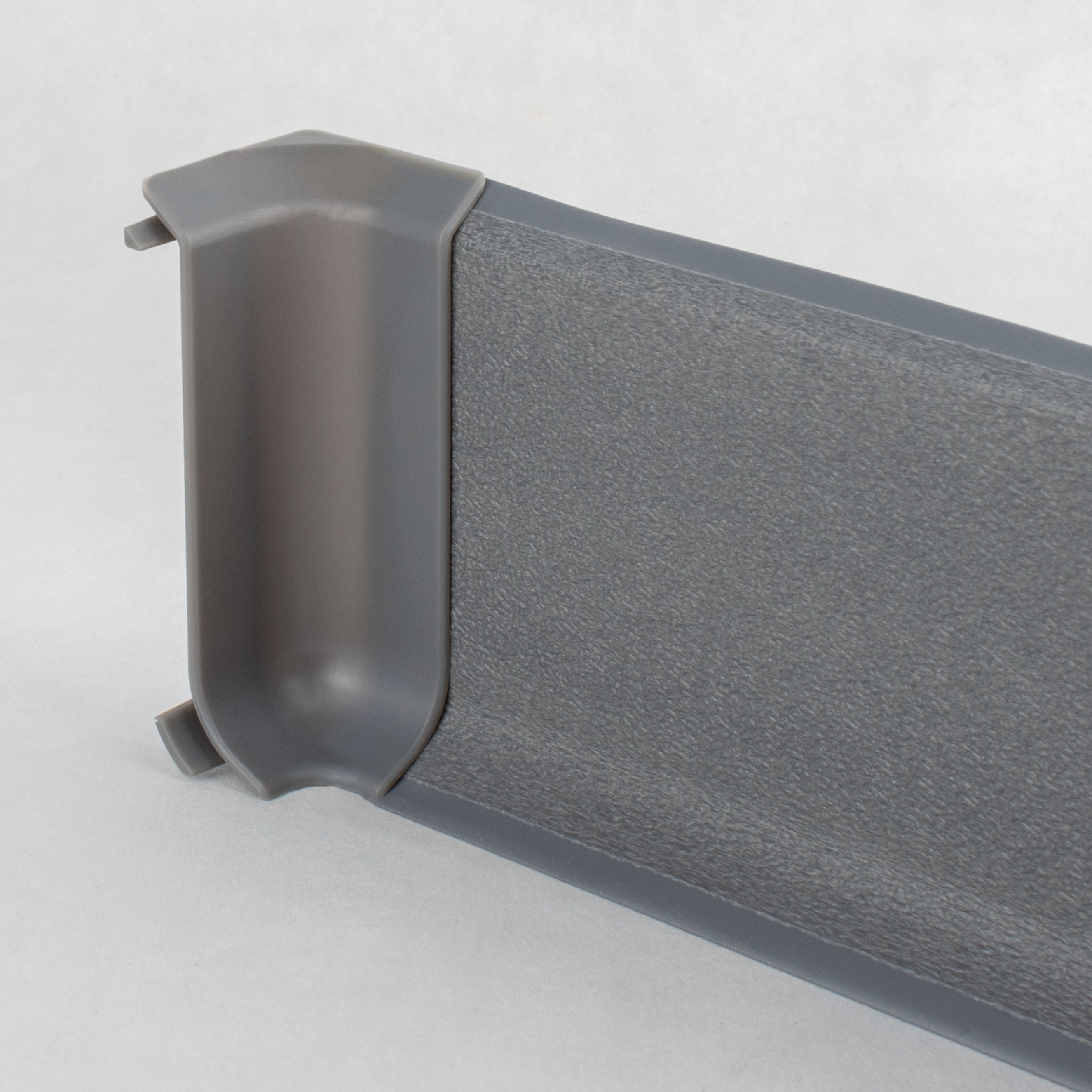 Innenecken für Sockelleiste "Rimini" Kunststoff 12.8 x 60 mm Grau by PROVISTON