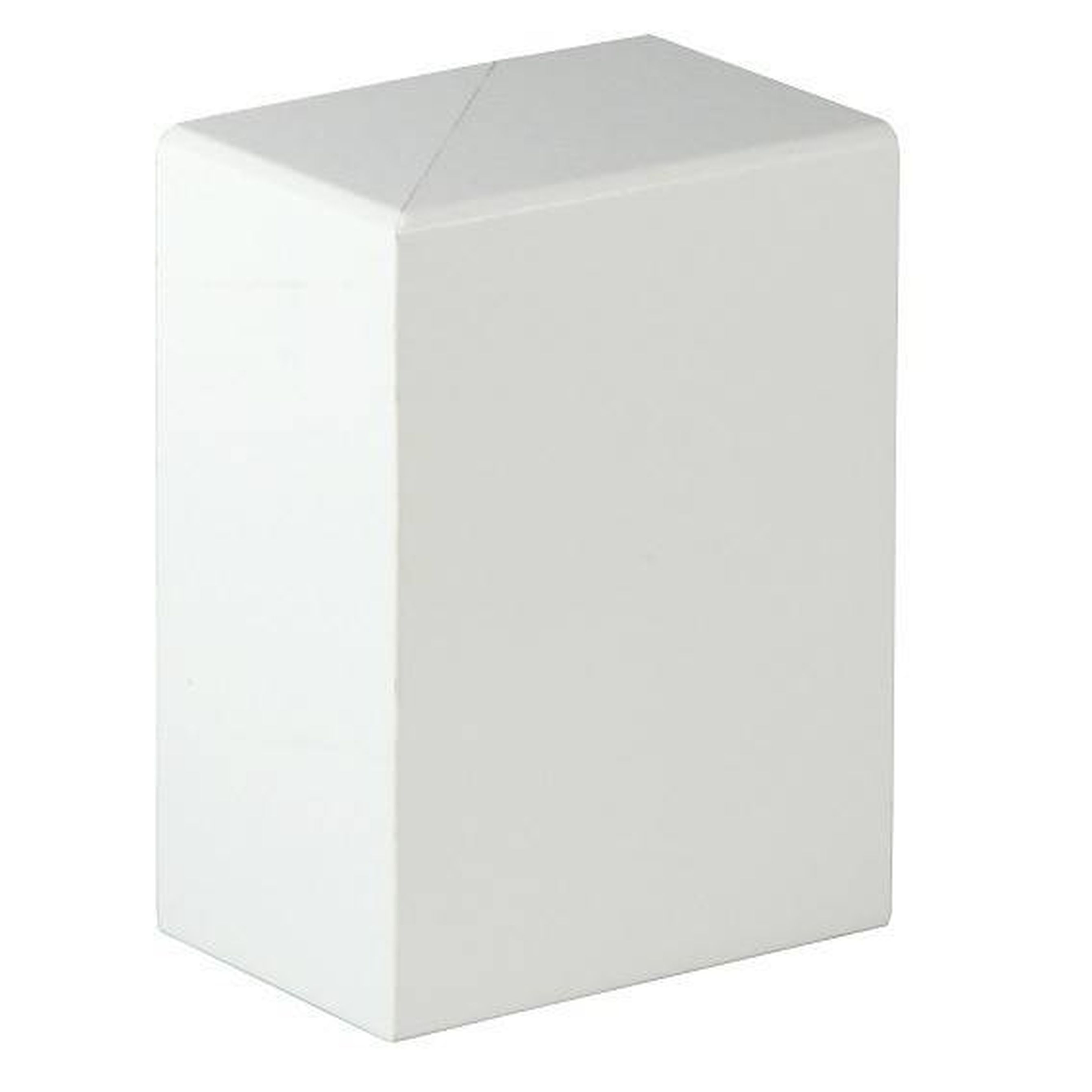 Endkappe für Heizrohrabdeckleiste | Höhe 91 mm MDF weiß foliert | Inhalt 2 Stück/Pkg.