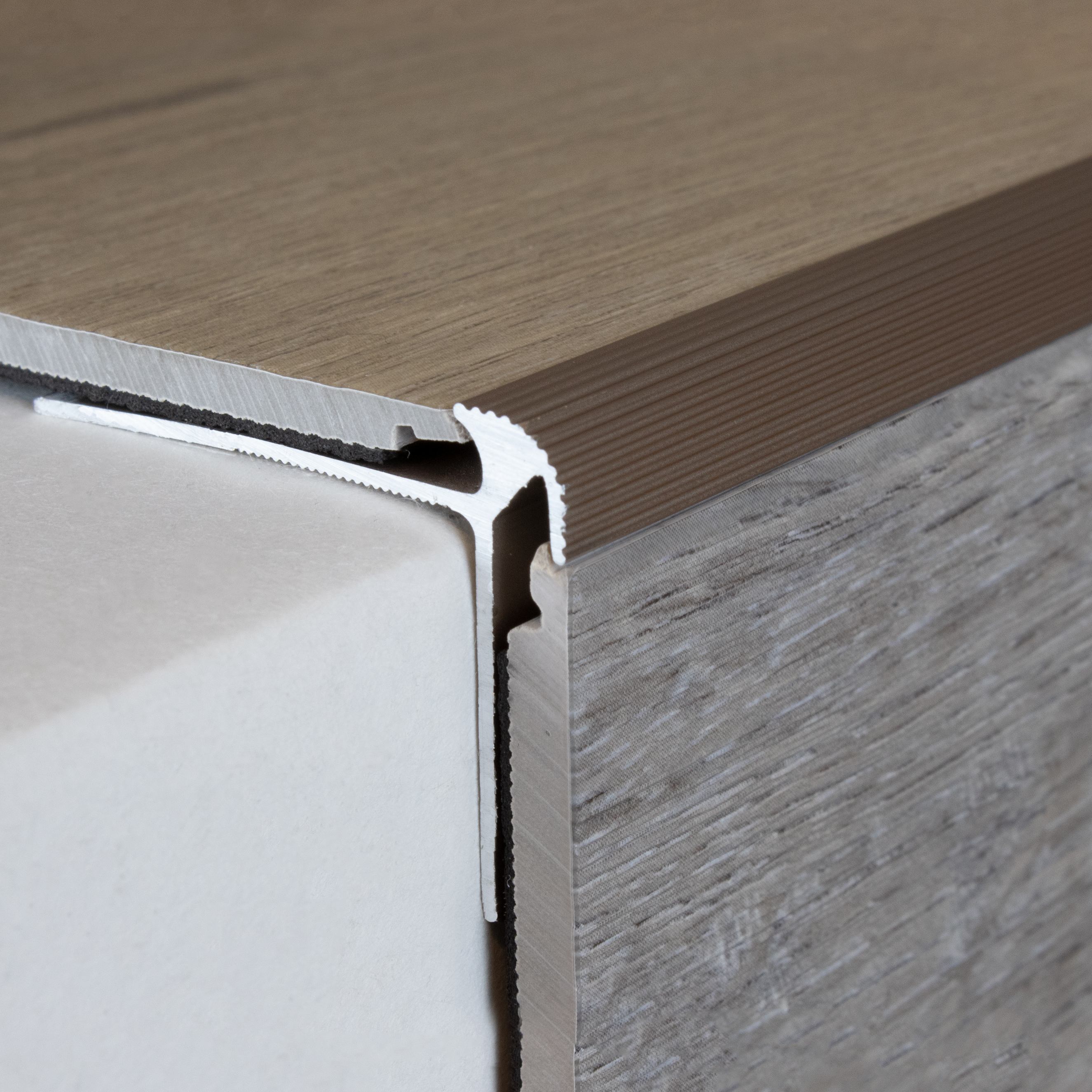 PROVISTON Treppenkanten- & Winkelprofile Höhe 30 mm Breite 40 mm Einfasshöhe 5 mm