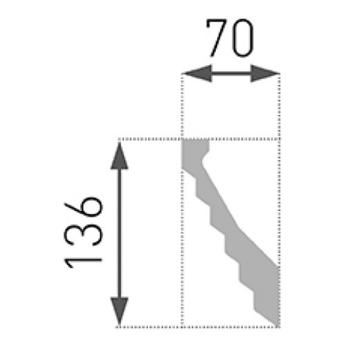 Stuckleiste "Marbet B38" Maße