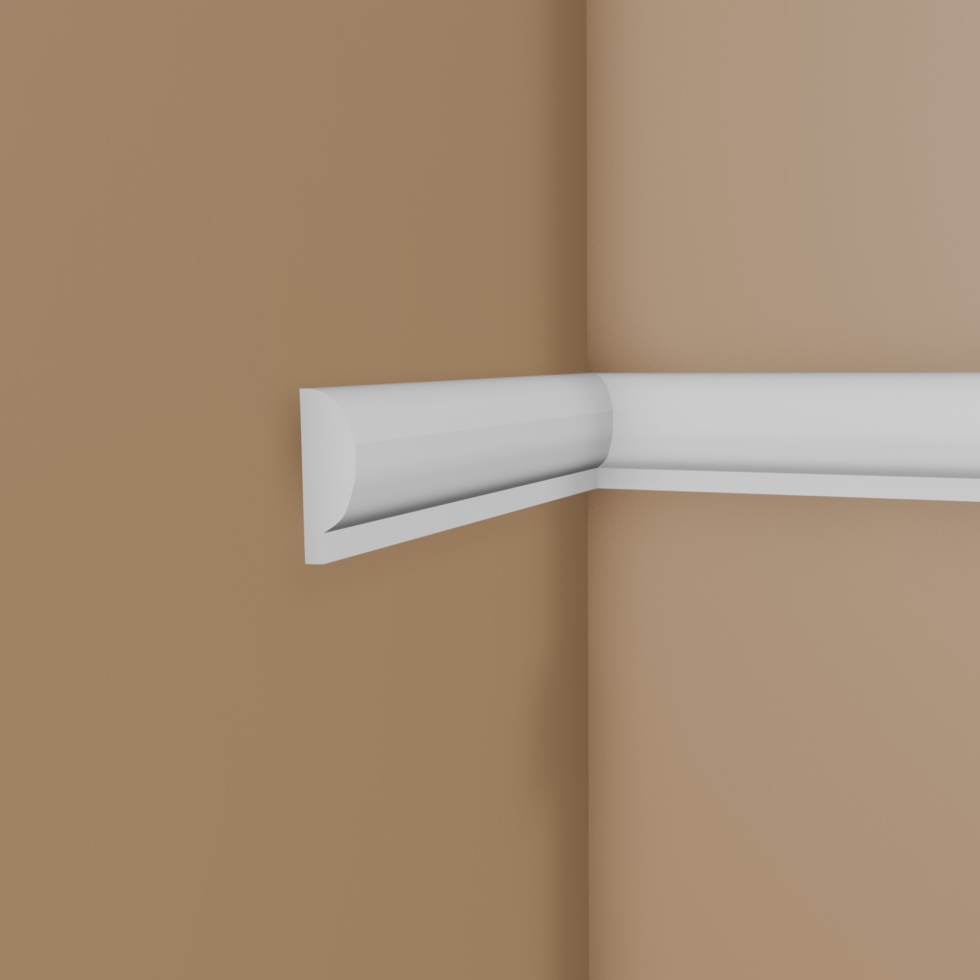 NMC Wandleiste SP1 ARSTYL Polyurethan 9 x 28 x 2000 mm Weiß Zierleiste Stuckleiste