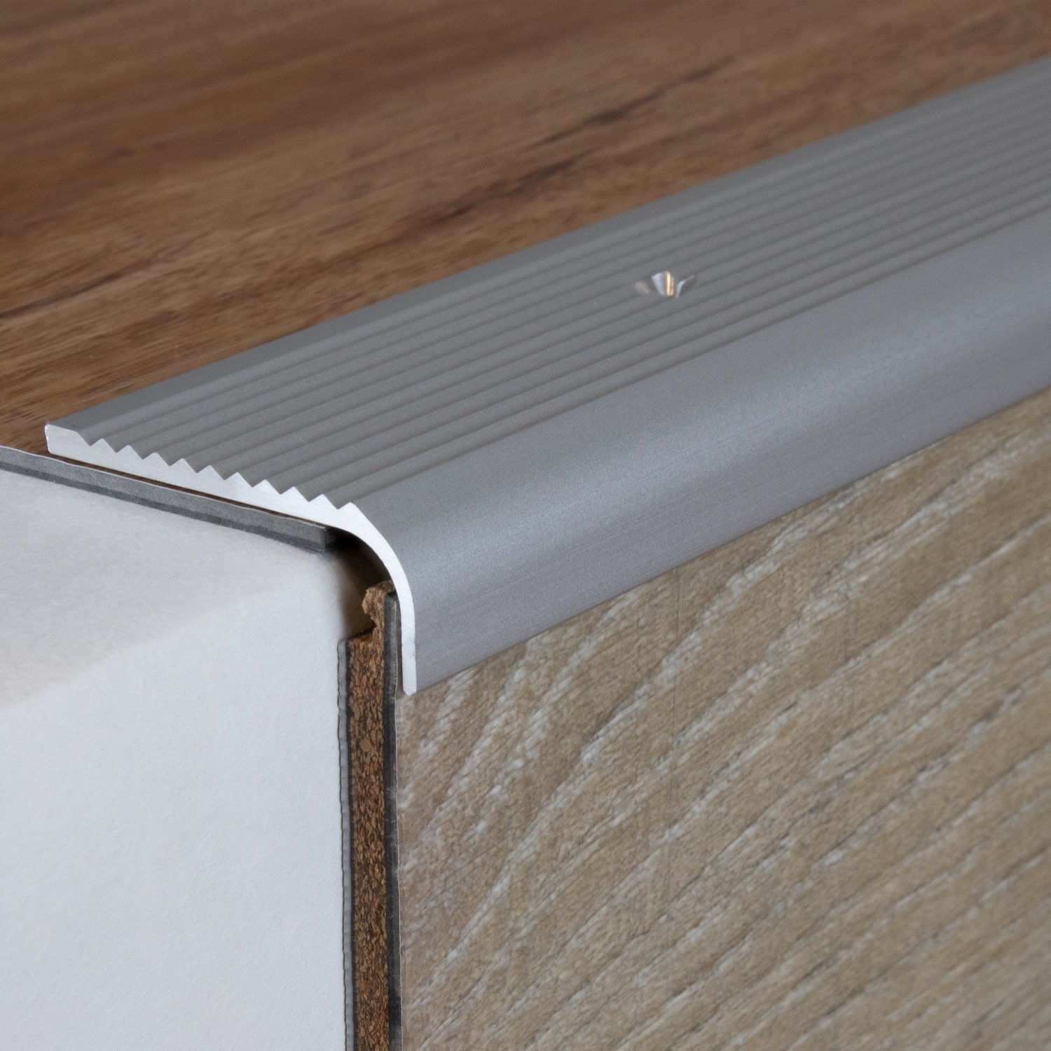 PROVISTON Treppenkanten- & Winkelprofile Asti Höhe 15 mm Breite 40 mm Aluminium eloxiert